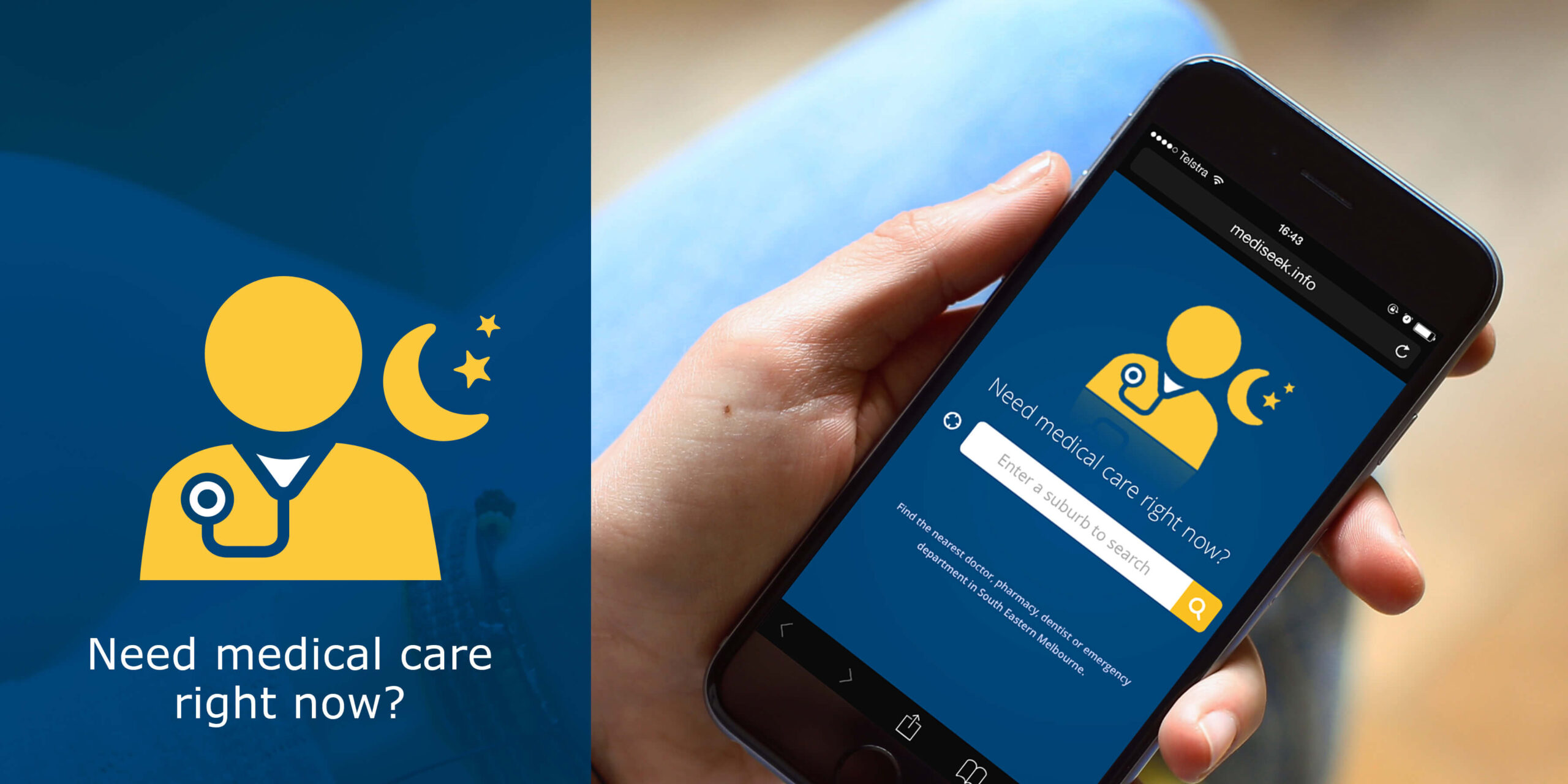 Búsqueda nocturna de servicio de cerrajería urgente en teléfono móvil